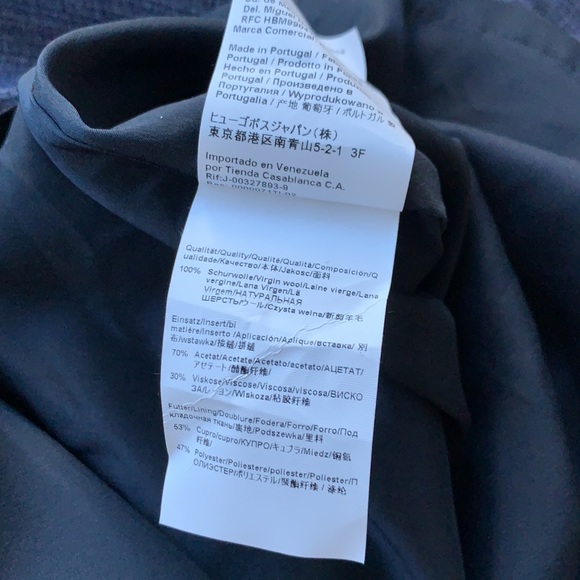 Hugo boss made in Portugal size 8 textured short sleeve crew neck sheath dress - Picture 17 of 17